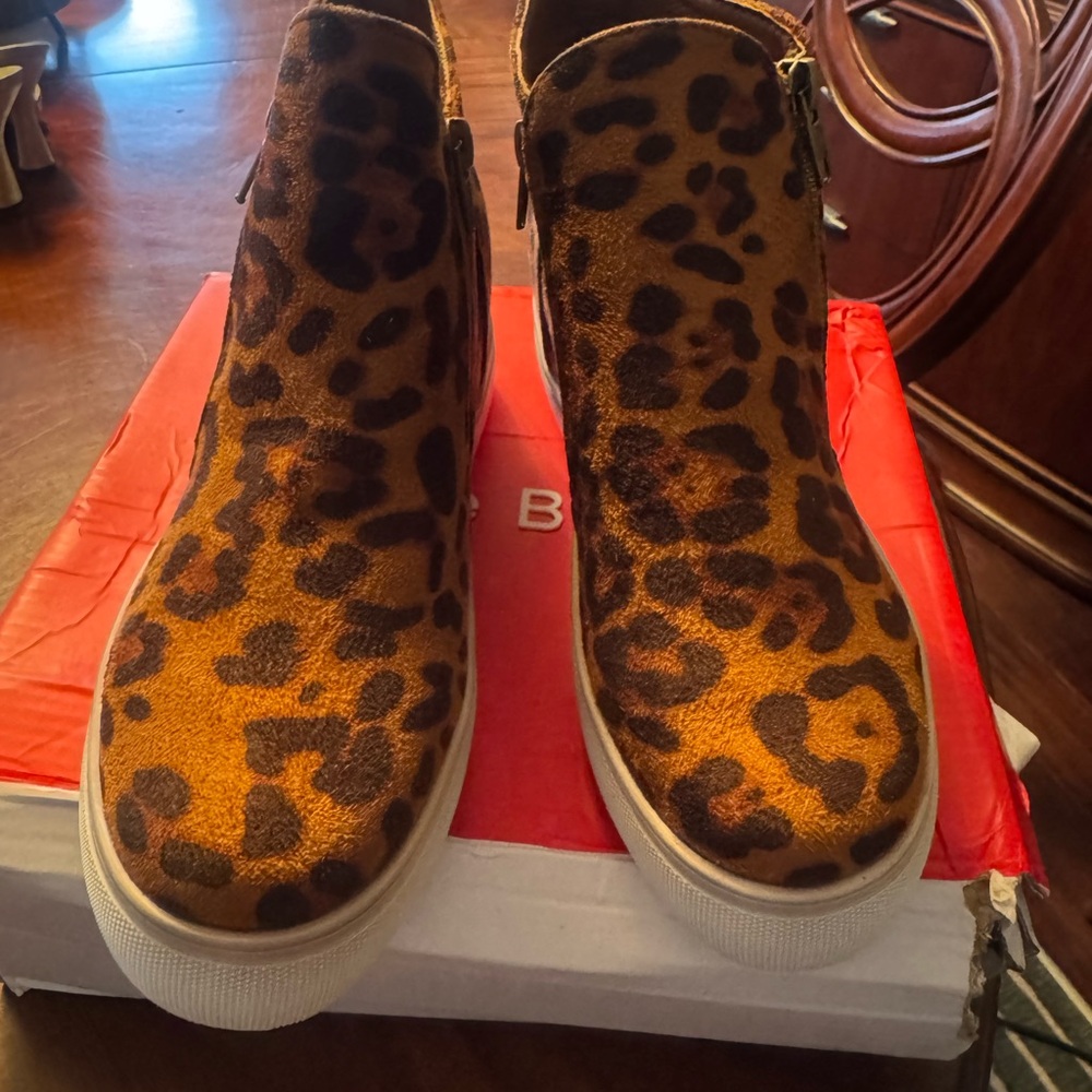 Leopard Print Ankle Boots